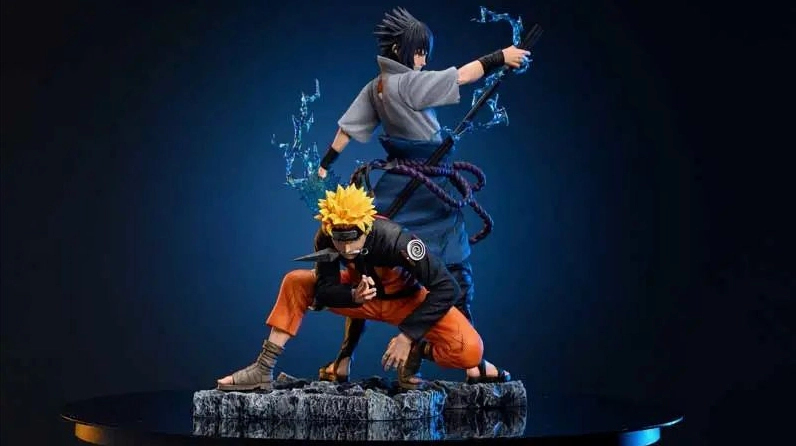 Hình nền Naruto sử dụng Sage Mode với các dấu hiệu trên mắt và Chakra cam