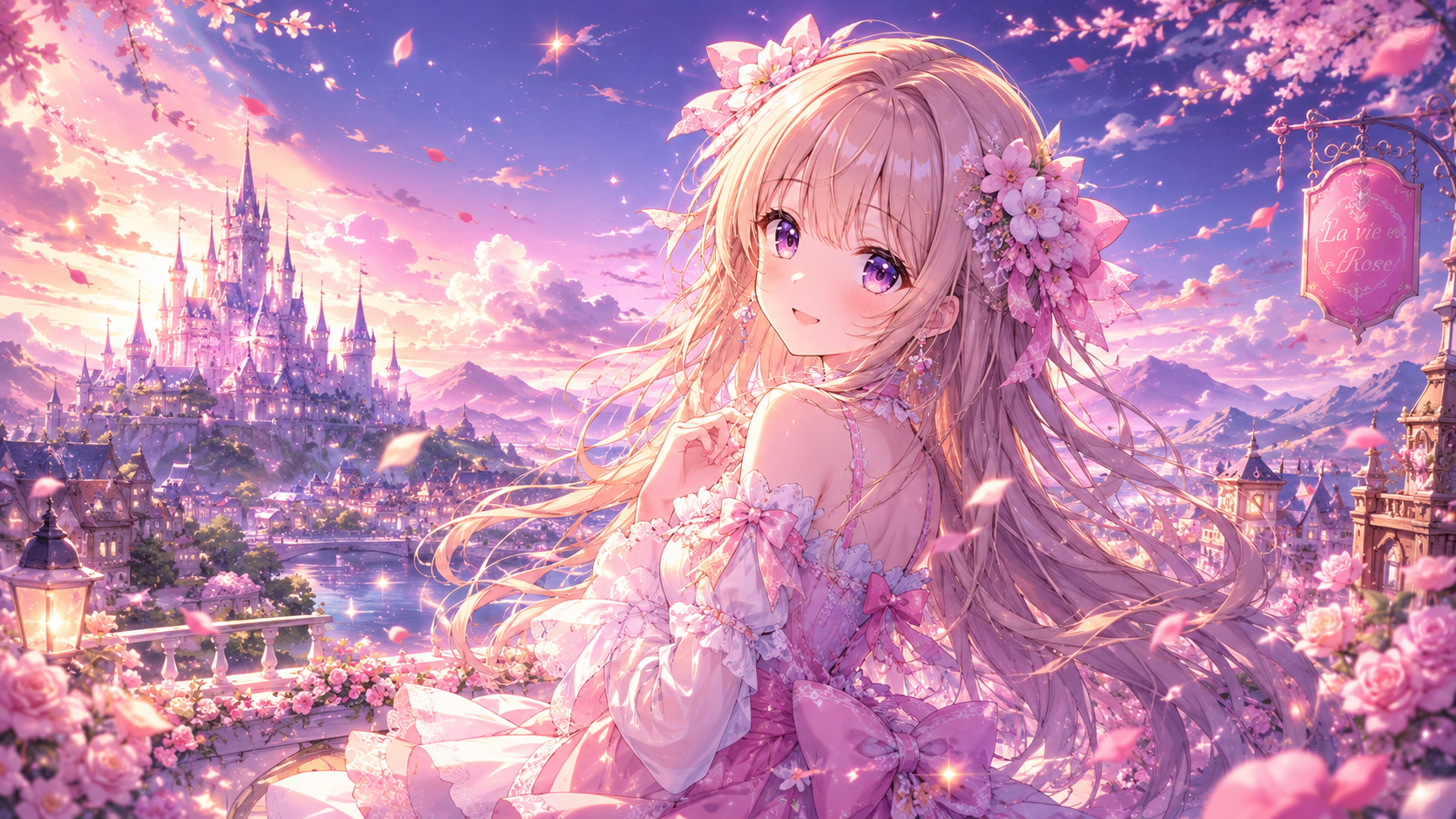 Hình nền gái anime xinh