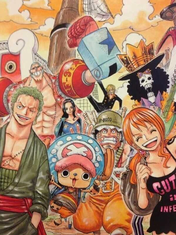 Wallpaper One Piece cho PC thể hiện cảnh băng Mũ Rơm chuẩn bị cho một cuộc phiêu lưu mới.